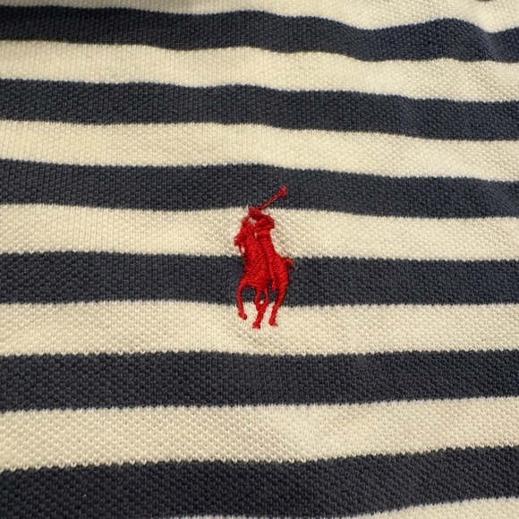 Polo Ralph Lauren Striped Collared Shirt  Men's Size L Custom Fit - Picture 5 of 6